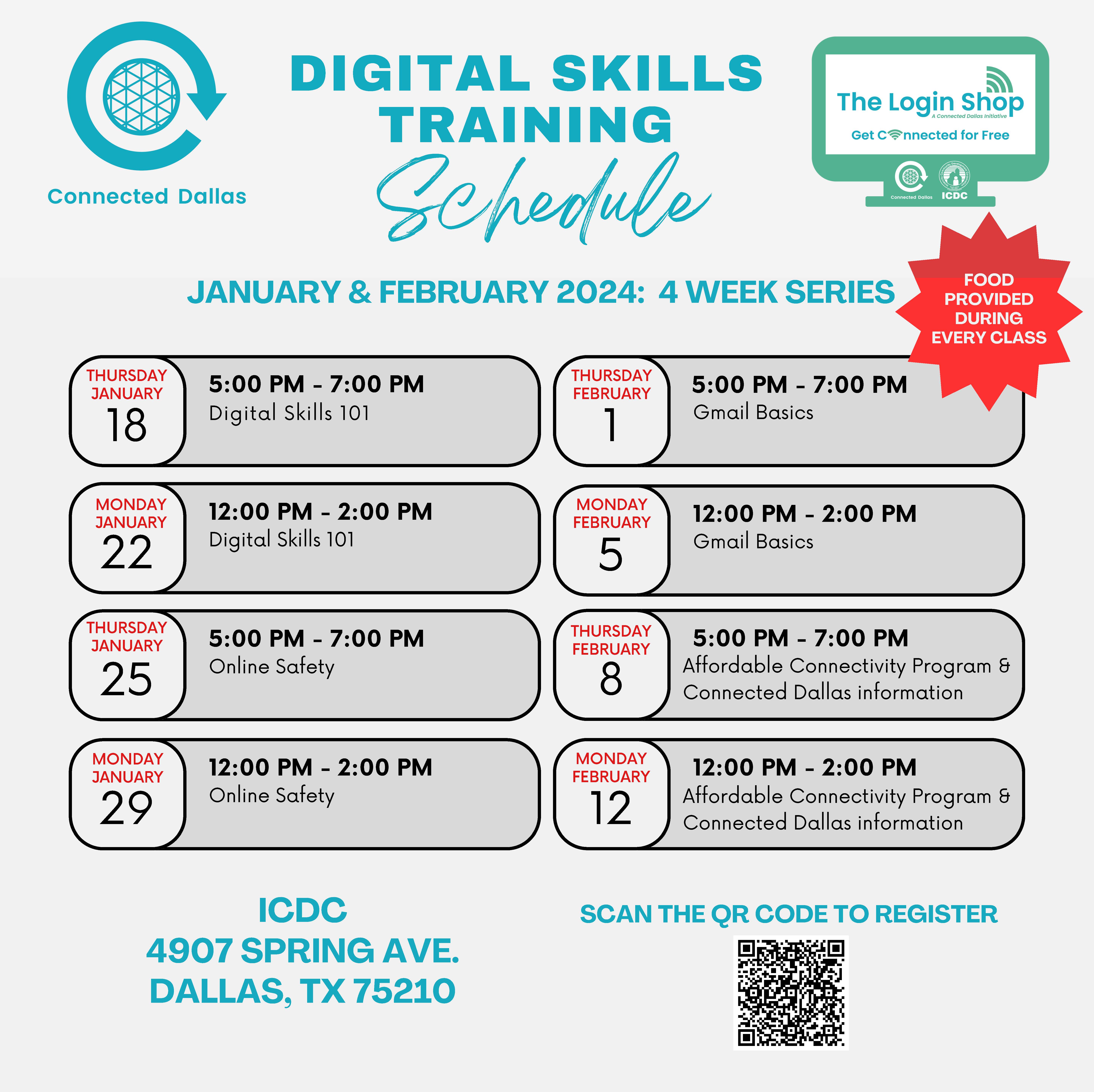 Digital Skills Workshop Schedule